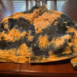 Distressed Bleached Levis Jacket